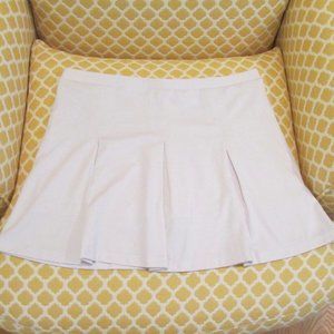 White athletic skort